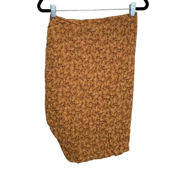 Veronica Beard Skirt $295 Spencer Floral Ruffle Zipper Yellow Size 0 NWT - Picture 6 of 8